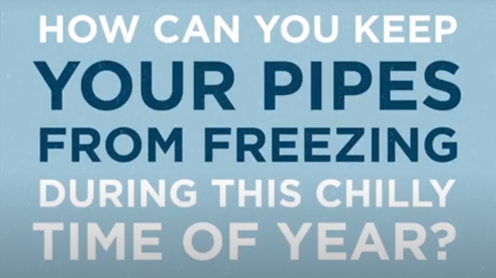 How can you keep your pipes from freesing during this chilly time of year video